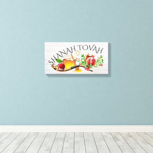 Shanah Tovah Canvas Art (Insitu (Houten vloer))