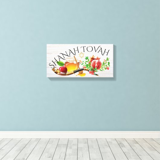 Shanah Tovah Canvas Art (Insitu (Houten vloer))