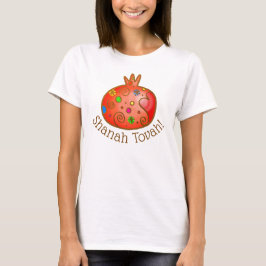 Shanah tovah feestelijk granaatappel T-shirt