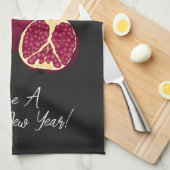 Shanah Tovah Granaatappel gepersonaliseerd Theedoek (Quarter Fold)