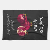 Shanah Tovah Granaatappel gepersonaliseerd Theedoek (Horizontaal)