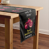 Shanah Tovah Granaatappel Gepersonaliseerde Tafell Korte Tafelloper (Voorbeeld)