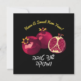 Shanah Tovah Granaatappel Persoonlijk Feestdagenkaart