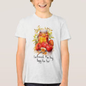 🐝Shanah Tovah met aangepaste tekst Sweet Beginnin Tri-Blend Shirt (Voorkant)