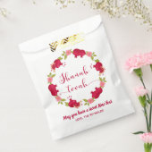 Shanah Tovah New Year Pomegranate Flower Wreath Bedankzakje (Gezegeld)