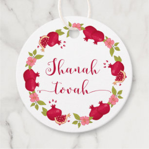 Shanah Tovah, nieuw jaar Label van Pomegranate Flo