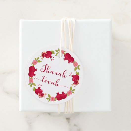 Shanah Tovah, nieuw jaar Label van Pomegranate Flo (In situ)