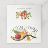 Shanah Tovah Plaats Kaart / Behuizing Kaart Plaatskaartje (Buitenkant ongevouwen)