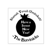 Shanah Tovah Pomegranate Rubberstempel (Afrduk)