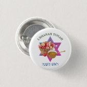 SHANAH TOVAH RONDE BUTTON 3,2 CM (Voorkant /achterkant)