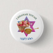 SHANAH TOVAH RONDE BUTTON 3,2 CM (Voorkant)