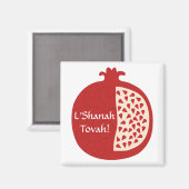 Shanah Tovah Rosh Hashanah Jwish nieuwjaar Magneet (Voorkant / Achterkant)