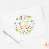 Shanah Tovah Rosh Hashanah Jwish nieuwjaar Ronde Sticker (Envelop)