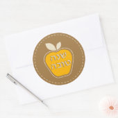 Shanah Tovah Rosh Hashanah Jwish nieuwjaar Ronde Sticker (Envelop)