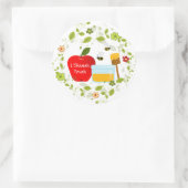 Shanah Tovah Rosh Hashanah Jwish nieuwjaar Ronde Sticker (Tas)