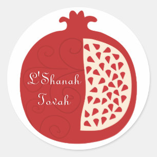 Shanah Tovah Rosh Hashanah Jwish nieuwjaar Ronde Sticker