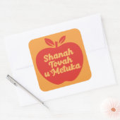 Shanah Tovah u Metuka Vierkante Sticker (Envelop)