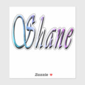 "Shane" Colorful Shane Name, Sticker (Vel)