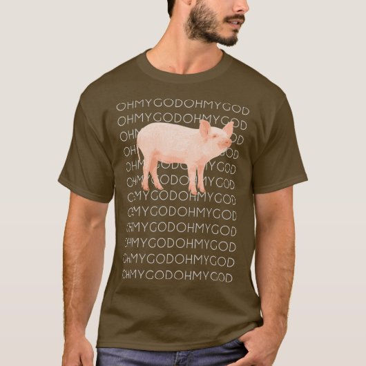 Shane Dawson Oh mijn God Pig T-shirt (Voorkant)