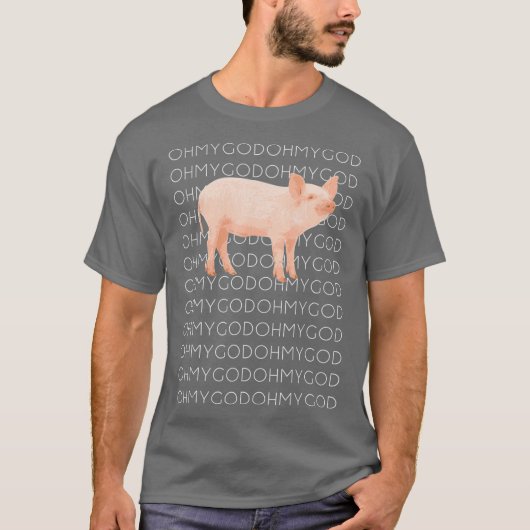 Shane Dawson Oh mijn God Pig T-shirt (Voorkant)