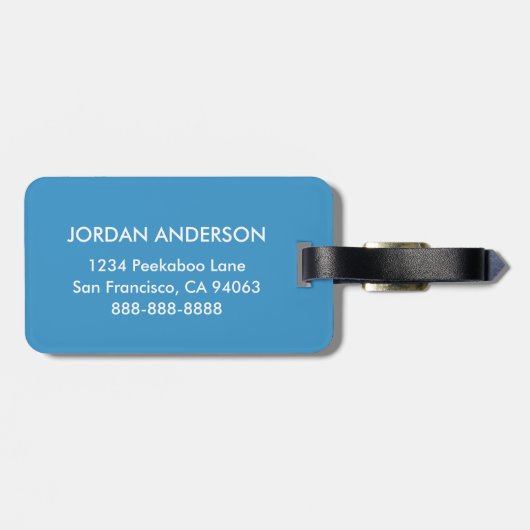 Shane de Donkey Bagagelabel (Achterkant horizontaal)