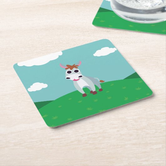 Shane de Donkey Kartonnen Onderzetters (Schuin)