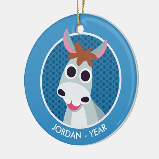 Shane de Donkey Keramisch Ornament (Links)