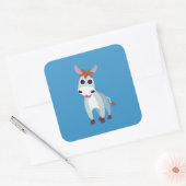 Shane de Donkey Vierkante Sticker (Envelop)