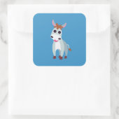 Shane de Donkey Vierkante Sticker (Tas)