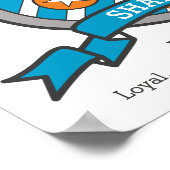 Shane jongensnaam betekenis letter S ridder wapene Poster (Hoek)