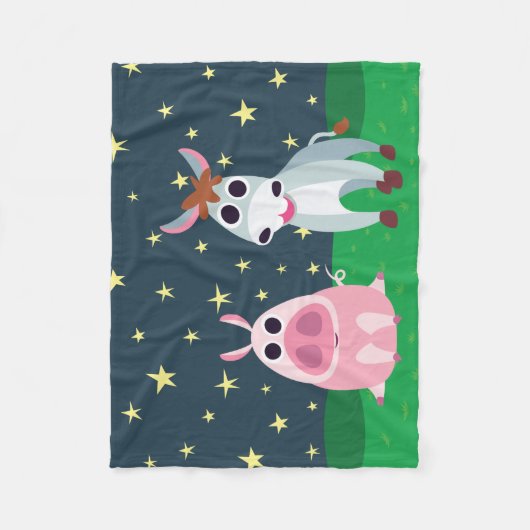 Shane & Leary bij nacht Fleece Deken (Voorkant)