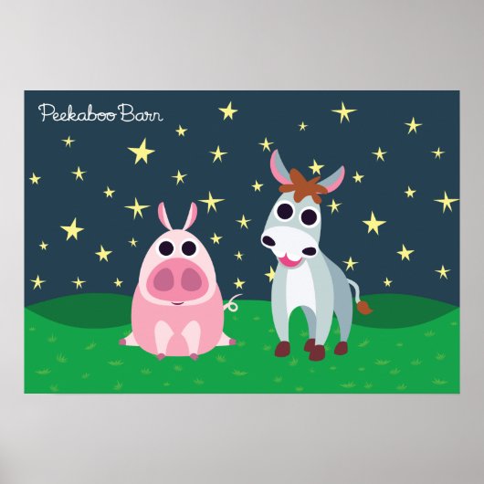 Shane & Leary bij nacht Poster (Voorkant)