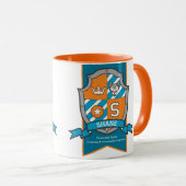 Shane letter S crest oranje naam betekent mok (Voorkant rechts)