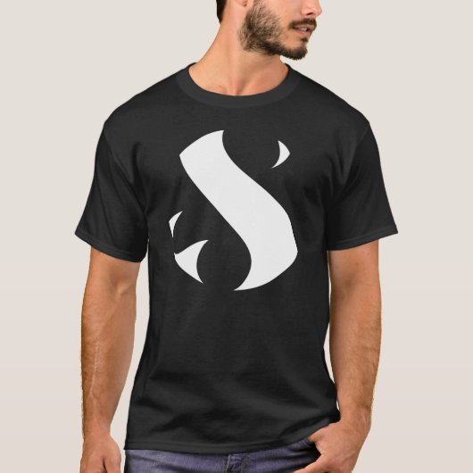 Shane McElveen Studios logo zwart t-shirt (Voorkant)
