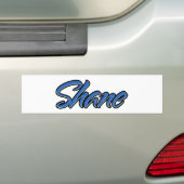 Shane Name blue Aufkleber Sticker Autoaufkleber (Op auto)
