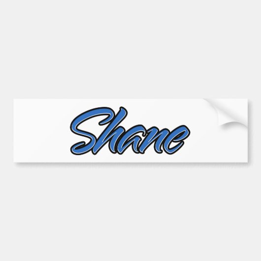 Shane Name blue Aufkleber Sticker Autoaufkleber (Voorkant)