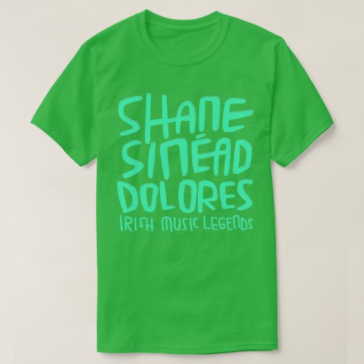Shane Sinead Dolores Irish Music T-shirt (Design voorkant)