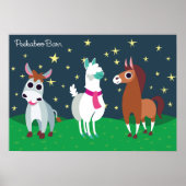 Shane, Tommy en Zora bij nacht Poster (Voorkant)