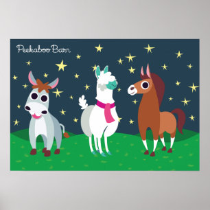 Shane, Tommy en Zora bij nacht Poster
