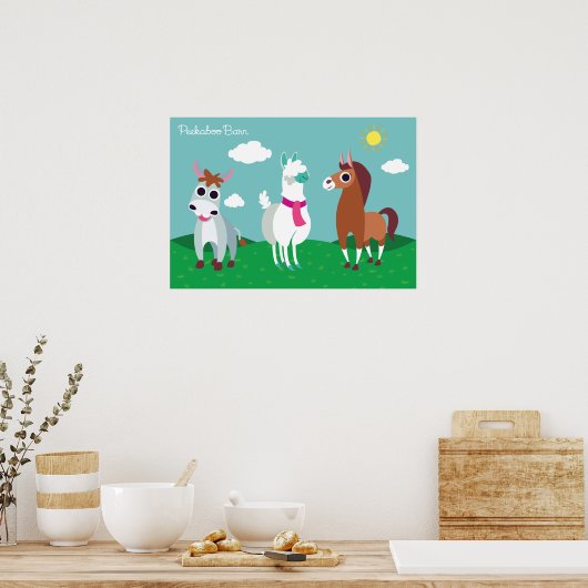 Shane, Tommy en Zora in Daytime Poster (Keuken)