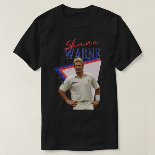 Shane warne - Rip shane warne - rust in vredesnaam T-shirt (Design voorkant)