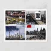 Shangai - China - Mozaïek - Briefkaart (Voorkant)