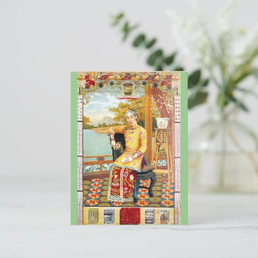  Shanghai Advertisement Cigarette Briefkaart (Staand voorkant)