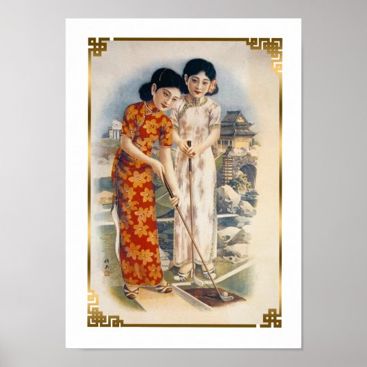 Shanghai Beauties  China Women Golfing Poster (Voorkant)