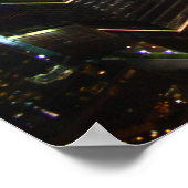 Shanghai bij nacht, China Poster (Hoek)