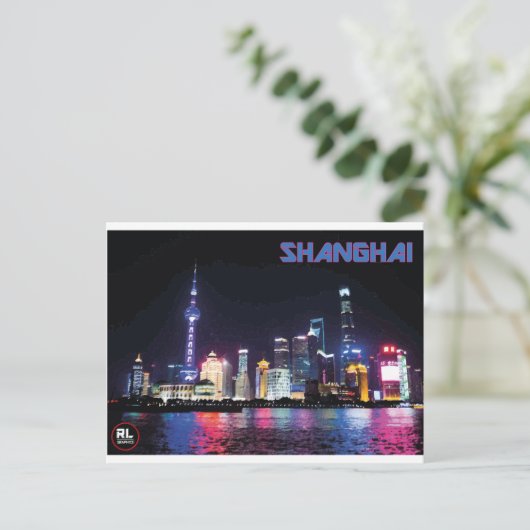 Shanghai Briefkaart (Staand voorkant)