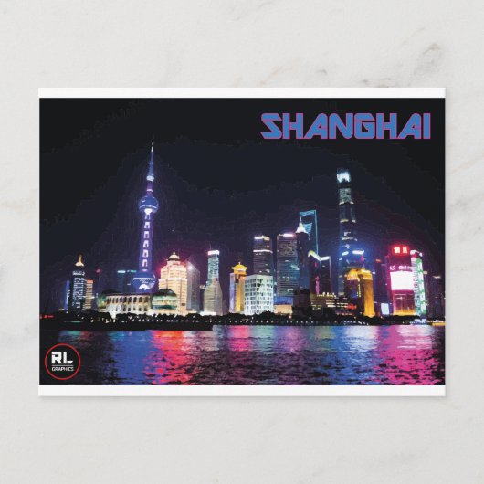 Shanghai Briefkaart (Voorkant)