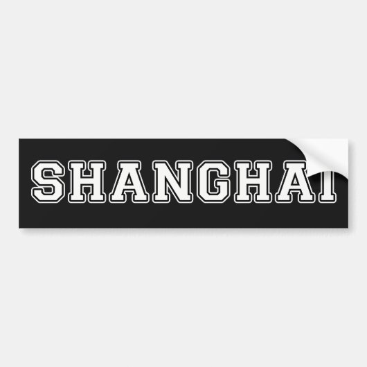 Shanghai Bumpersticker (Voorkant)