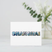 Shanghai China Briefkaart (Staand voorkant)