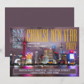 Shanghai, China, Chinees nieuwjaar Kaart (Voorkant / Achterkant)